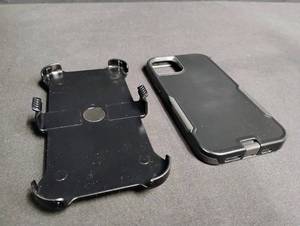 lot 1668 image: iPhone 15 Pro Max Heavy Duty Case with Belt Clip Holster