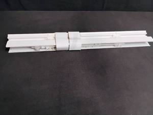 lot 1673 image: White PVC Mini Blind - 48 inch Width