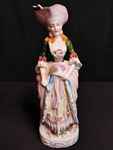 lot 1682 image: Japanese Porcelain Victorian Style Lady Figurine