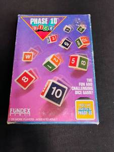 lot 1685 image: Phase 10 Dice Game by Fundex Games