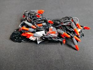 lot 1719 image: Orange Mini Halloween Light String
