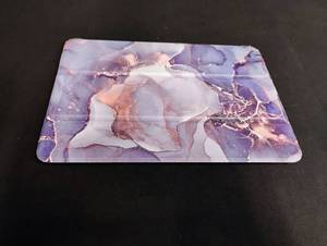 lot 1728 image: Purple Marble Pattern iPad Case with Sticker Set