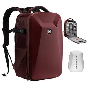 lot 3831 image: K&F CONCEPT Camera Backpack,Hardshell Photography DSLR Camera Bag with 15-15.6 Inch Laptop Compartment Hard Shell Camera Case Compatible with CanonNikonSonyDJI Mavic Drone - Retail $67