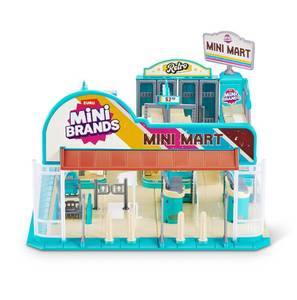 lot 3841 image: Mini Brands Retro Mini Mart with 5 Minis, Amazon Exclusive Playset, by ZURU Real Miniature Collectible Store for Kids, Role Play, and Display - Retail $44
