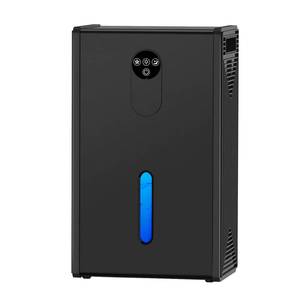 lot 3877 image: Dehumidifier, 72 OZ Water Tank Dehumidifiers for Home, 1076 sq. ft. Dehumidifier for Basement Bathroom Bedroom with Auto Shut Off, 7 Colors LED Light, Quiet Dehumidifiers with Sleep Mode - Retail $50