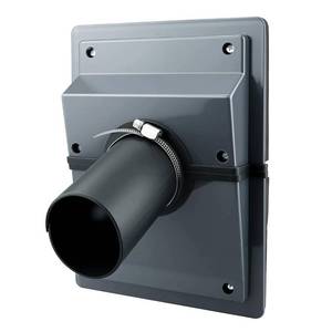 lot 25701 image: HVAC Wall Penetration Cover & Line-Set Cover Kit, AC Line-Set Insulation Protector, Easy Install Split Cover Wall Sleeve, Outlet Retrofit for Indoor & Outdoor Air Conditioner Systems (Grey) - Retail $26