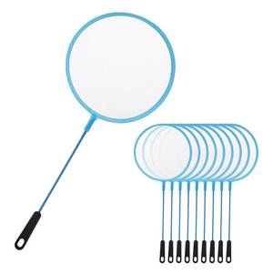 lot 29994 image: 10 Pcs Aquarium Fish Tank Nets, Skimmer Net Fishing Nets Lightweight Tub Accessories Handheld Ultra Fine Mesh Net Outdoor Tools for Small Pools, Pond, Goldfish, Shrimp, 9.8 Inch (Blue) - Retail $8