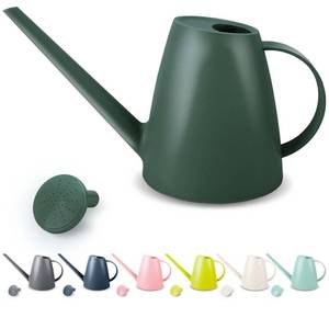 lot 30020 image: Watering Can for Indoor Plants, Small Watering Cans for House Plant Garden Flower, Long Spout Water Can for Outdoor Watering Plants 1. 8L 12 Gallon (Dark Green) - Retail $15