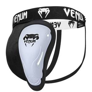 lot 39963 image: Venum Challenger Groinguard and Support, Ice, Large Black - Retail $30