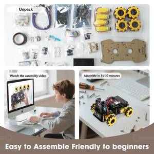 Robotics Kit for Kids Ages 8-12 12-16, ACEBOTT Smart Robot Car Kit with 3MP Camera, STEM Toys for Boys Compatible with Arduino & Scratch,App & Remote Control,STEM Gift for Boys, Girls,Teens and Adults - Retail: $70