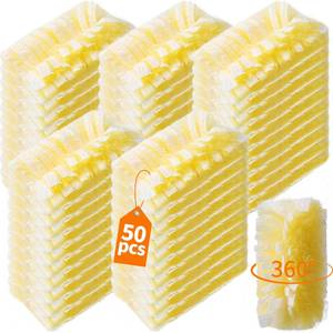 lot 48869 image: Senowi 50 Count 360° Heavy Duty Duster Refills Compatible with Swiffer, Larger Size-Extra Thick Electrostatic Disposable dusters Refill for Electronics, Furniture, Blinds, Ceiling Fans, Unscented - Retail $25