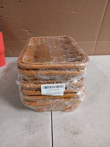 lot 51699 image: Natural Wicker Baskets - Set of 6 - Retail $12