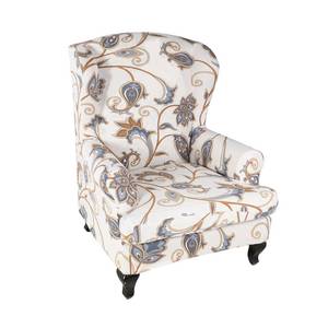 lot 51701 image: KRFOONN Wingback Chair Cover Slipcovers 2 Piece Stretch Wing Chair Covers Spandex SofaArmchair Non-Slip Furniture Protector for Living Room, Color01 - Retail $25