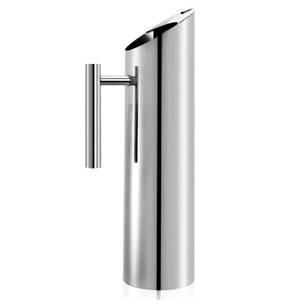lot 25747 image: Hiceeden Stainless Steel Water Pitcher, 68oz2L Modern Metal Pitcher with Ice Guard, Silver Carafe Drink Jug with Handle, Homemade Beverage Container for Juice, Coffee, Milk, IcedHot Tea - Retail $22