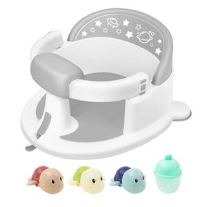 lot 25769 image: Baby Bath Seat for Babies 6 Months & up,Baby Bathtub Chair,Non-Slip Toddler Bath Support,Sit Up Bath Seat for Baby,Safe Infant & Newborn Bathtub Chair with Soft Cushion,Gray - Retail $43