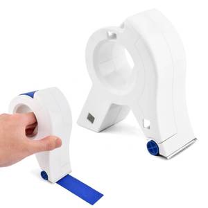 lot 25779 image: QKDS Masking Paint Tape Dispenser, Portable Paint Tape Applicator for Trim, Easy to Grip Rounded Handles and Accurate Tape Application, Saves Time Compact Design for On The Go Usage(White) - Retail $10