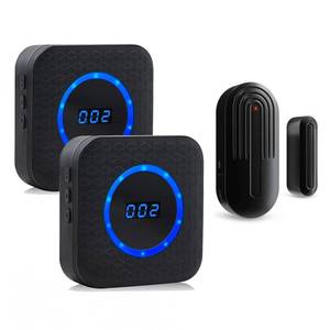 lot 25803 image: SanJie Wireless Door Chime for Business When Entering Door Entry Chime Door Bell with 800Ft Range Door Chimes When Door Opens for Home Door Alarm with Chime Adjustable Volume - Retail $40