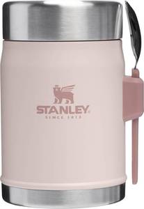 Stanley Classic Food Jar and Spork 14 oz | Vacuum Insulated Food Container | Wide Mouth Screw On Lid | Packable for Travel | Stainless Steel with Leakproof Lid | BPA-Free | Rose Quartz - Retail: $55
