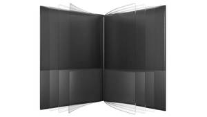lot 30050 image: Nickys Multi Pocket Organizer, 10 or 14 Page Folder, Water Proof, Patented Tear-Resistant, Flexible Plastic, Proudly Made in USA, Binder Substitute. (14-in-1 Black) - Retail $10