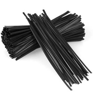 lot 30063 image: 300 Pcs Plastic 5 Twist Ties for Bags, Wire Ties Reusable Twist Bread Ties for Household and Office Use - Retail $5