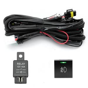lot 48886 image: H11 H8 880 881 Fog Light Relay Wiring Harness Socket Connector for 2019 Toyota RAV4 Camry Corolla Avalon Tundra Highlander with 12V 40A Relay & ONOff Switch LED Fog Driving Light - Retail $19