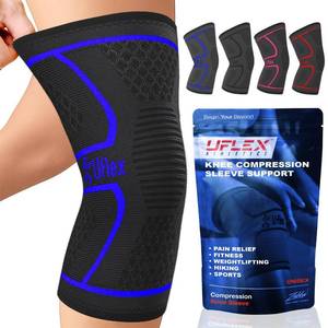 lot 48906 image: UFlex Athletics Compression Knee Brace for Women & Men Knee Sleeves Support for Sports, Running, Weightlifting, Arthritis, Meniscus Tear, ACL, Hiking, Recovery Support & Fitness Medium Blue - Retail $16