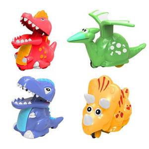 lot 51720 image: JoFAN 4 Pack Dinosaur Toys Press and Go Dinosaur Cars Wind Up Toys for Kids Boys Girls Toddlers Christmas Stocking Stuffers Party Favors Gifts