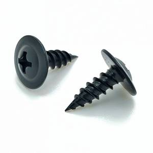 lot 51729 image: BCP Fasteners #8 x 12, 100 Qty Phillips Small Black Modified Truss Head Screws, Deep Thread Sharp Point, Carbon Steel Black Phosphate Coated Self-Tapping Screws for Wood & Metal BCP1077 - Retail $7