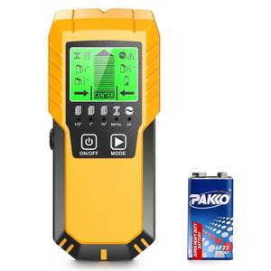 lot 55266 image: Stud Finder Wall Scanner Detector - 5 in 1 Electronic Wall Wood Metal Stud Locator Edge Center Sensor Beam for Live AC Wire Pipe Metal Lumber Joist Drywall Framing Detection - Retail $26