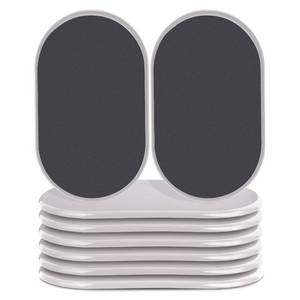 lot 25857 image: Reusable Large Furniture Movers Sliders for Carpet and Hardwood Floors-8 Pack 9-12 Oval Moving Pads Protector for Heavy Duty Sofa Bed Table Desk,Quickly and Easily Move Any Item, Beige - Retail $21