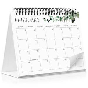lot 30110 image: Aesthetic Desk Calendar 2026 - Runs until December 2026 - Beautiful Small Flip Desktop Calendar for Easy Organizing - Retail $7