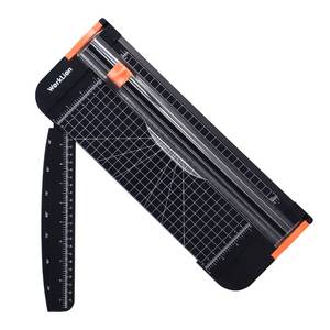 lot 30111 image: WORKLION Paper Cutter - A4 Paper Craft Cutter with Security Blade for Cut Gift Card, Coupon, Label, Cardstock, Photo, 12 inch Black Office Paper Trimmer - Retail $10