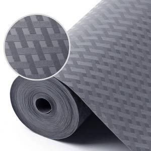 lot 40031 image: StaHom Shelf Liners for Kitchen Cabinets Refrigerator Liners Waterproof & Oil-Proof Kitchen Cupboard Liner Plastic Drawer Mats EVA Material Non Adhesive Fridge Liner for Shelves Gray 11.8 x 59 Inch - Retail $6