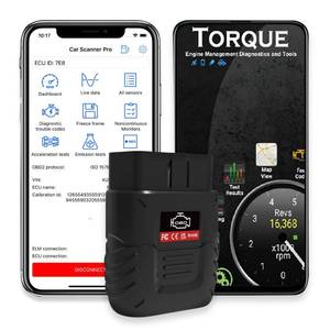 lot 40032 image: OBD2 Scanner Bluetooth SinoTrack Auto Diagnostic Scan Tool Car Fault Check Engine Light Wireless Car Code Reader for iOS & Android Compatible for All OBDII Protocol Vehicle Bluetooth 4.2 - Retail $17