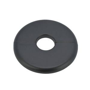 lot 40038 image: MAGO FAMILY MAGIC Wall Split Flange for 22mm 0.87 Dia Water Pipe, Escutcheon Plate ABS Round Self-Adhesive Plumbing Cover Plates, Water Pipe Faucet Decoration Escutcheon Collar Black, 1 Piece - Retail $9