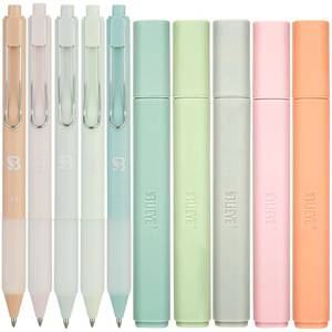 lot 40039 image: BLIEVE - Aesthetic Highlighters and Gel Pens With Soft Ink and Chisel Tip, Bible Highlighters and Pens No Bleed, Dry Fast Easy to Hold, for Bible Journaling Planner School Supplies (PASTEL) - Retail $10