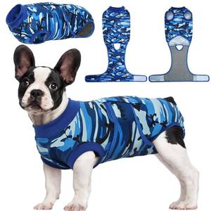 lot 40049 image: Kuoser Recovery Suit for Dogs Cats After Surgery, Professional Pet Recovery Shirt Dog Abdominal Wounds Bandages, Substitute E-Collar & Cone,Prevent Licking Dog Onesies Pet Surgery Recovery Suit - Retail $28