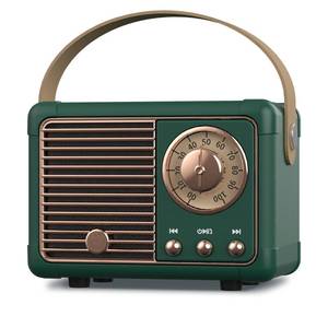 lot 40060 image: PRUNUS J-999 Retro Bluetooth Speaker,Vintage Decor,Mini Wireless Bluetooth Speaker,Cute Old Fashion Style Support USBTF CardAUX for Kitchen Desk Bedroom, White Elephant Gifts for Adults Men Women - Retail $15