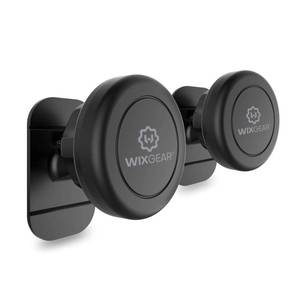lot 40072 image: WixGear Magnetic Car Mount 2-Pack - Universal Stick-On Dashboard Magnetic Phone Holder for Car, Strong Magnet Mount for Cell Phones & Mini Tablets with Swift-Snap Technology - Retail $15