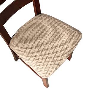 lot 48958 image: Genina Seat Covers for Dining Room Chair Seat Slipcovers Kitchen Chair Covers (Khaki, 6 Pcs) - Retail $34