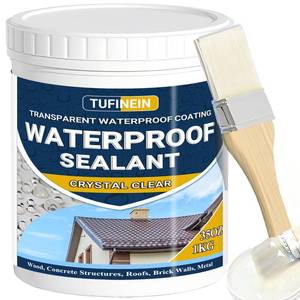 lot 48979 image: Transparent Waterproof Coating, TUFINEIN 35oz Invisible Waterproof Agent Indoor & Outdoor Sealant Water-Based Clear Sealant Roofs, Walls, Garden, Terraces - Retail $25
