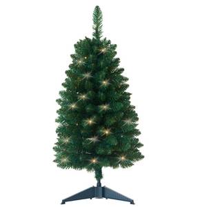 lot 55311 image: Pre-Lit Artificial Christmas Tree 3Ft, Battery Operated Desktop Xmas Tree with 50 LED 160 Branch Tips Mini Christmas Tree Decoration Indoor Outdoor - Retail $29