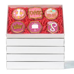 lot 55315 image: TEMLQPACK 55 PACK 9.5 x 6 x 1.2 Clear Cookie Boxes with Full Window,Bakery Boxes Cakesicle Boxes Chocolate Covered Pretzel Rods Boxes Macaron Boxes for Valentines Christmas - Retail $30