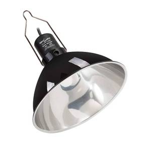 lot 59008 image: REPTI ZOO 8.5 Inch Reptile Lamp Fixture,Optical Reflection Cover for Reptile Glass Terrariums - Retail $27