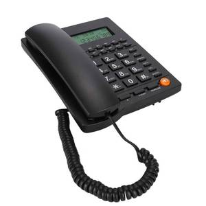 lot 25892 image: Desktop Landline Telephone, Corded Phone with Caller ID Display for Home Office Hotel Restaurant Easy to Install - Retail $29