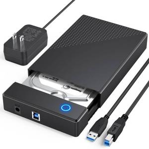 lot 25914 image: 3.5 Hard Drive Enclosure, USB 3.0 InternalExternal Hard Drive Case for 3.52.5 inch SATA HDD Up to 20TB Data Recovery Kit Support UASP with 12V 24W Power Adapter - Retail $18