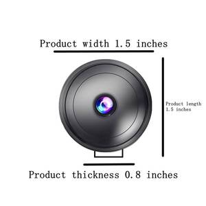 lot 30126 image: Hidden Camera with AudioVideo Mini Small Spy Cameras Home Indoor Use Cam Night Vision Motion Detection Baby Monitor Wireless Outdoor Nanny espias ocultas WiFi Security Secret (1440p) - Retail $30