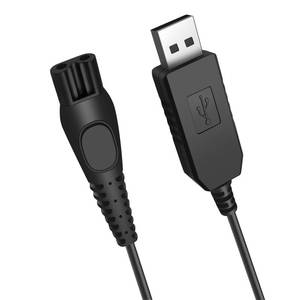 lot 30151 image: 15V for Philips Shaver Charger HQ8505 Cable for Philips Norelco Series 3000,5000,7000,One Blade QP6651 QP6510 QP6520 BT5502 QP6650 QP6620 Beard Trimmer,Electric Razor USB Charging Cord (Black) - Retail $6