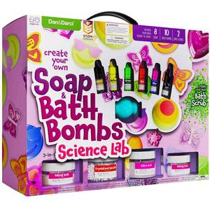 lot 49020 image: Dan&Darci Soap & Bath Bomb Making Kit for Kids, 3-in-1 Spa Science Kits, Easter Craft Gifts for Girls & Boys Age 6-12 Year Old Girl Crafts DIY Experiment Toys, Gift for Kid Ages - Retail $35