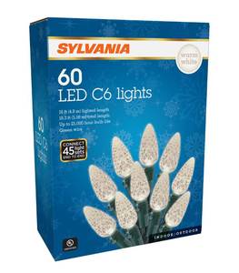 lot 49051 image: LEDVANCE Sylvania LED Christmas Lights, Warm White - Retail $13
